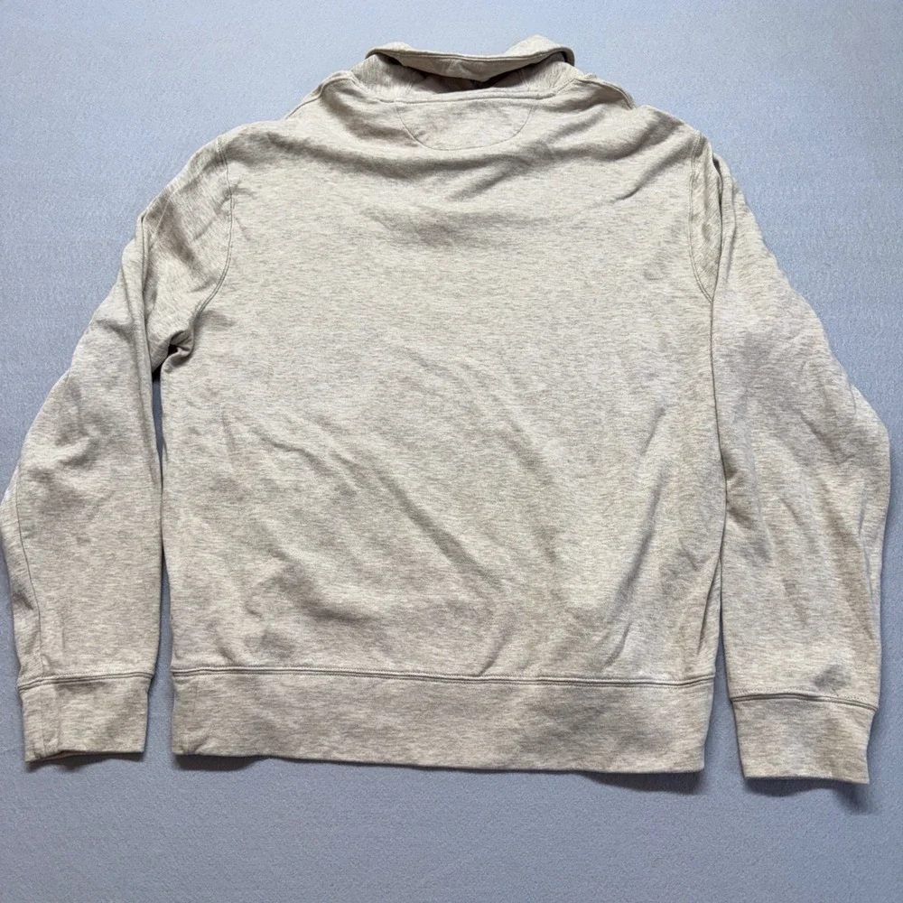 Polo Ralph Lauren Mens Large Oatmeal Heather Shawl Collar Pullover